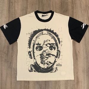 Hellstar Graphic Short Sleeve Tee - Black and Cream